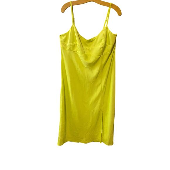 A New Day key lime green Slip Dress XXL Midi Cami Adjustable Straps plus size - Picture 2 of 8